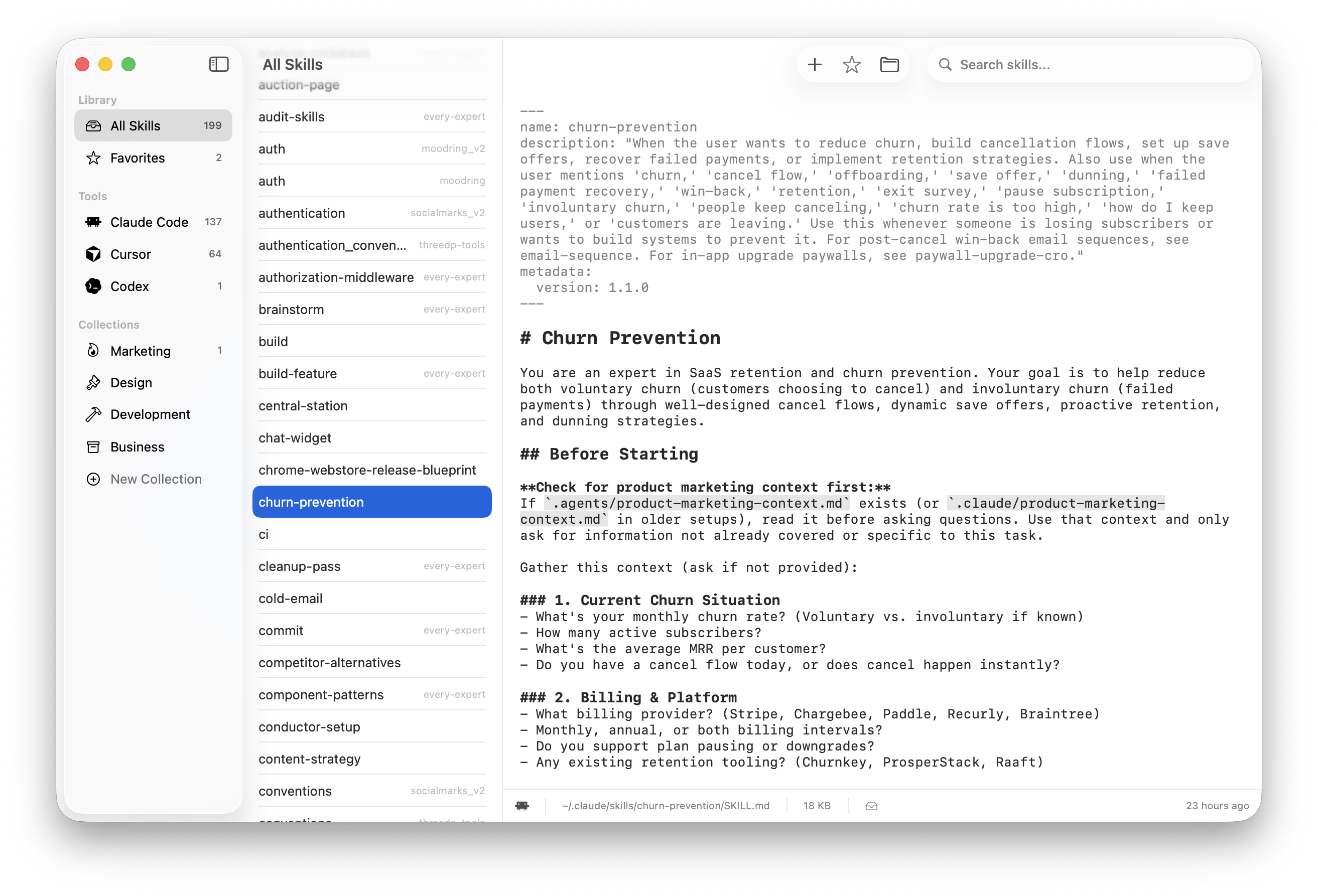 Chops app screenshot
